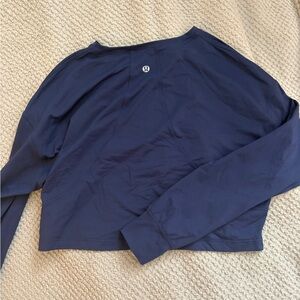 lululemon athletica navy long sleeve tee